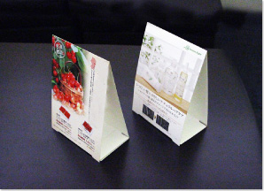 卓上POPテントタイプサンプル